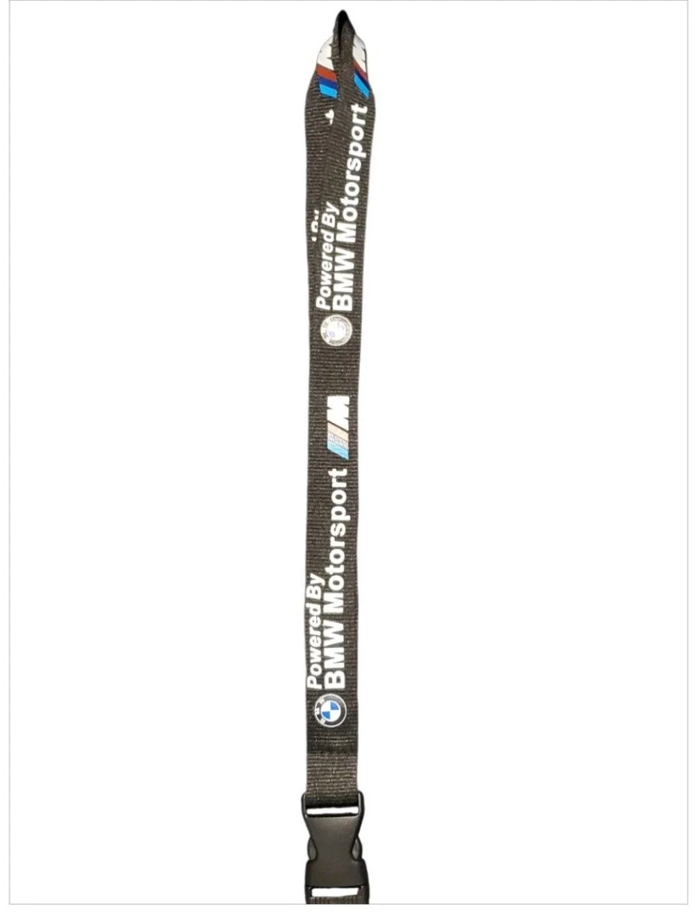 BMW Motorsport Neck Lanyard Keychain Black Logo Detachable 20